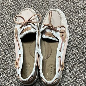Sperry Women's Boat Shoes with Pink and Beige